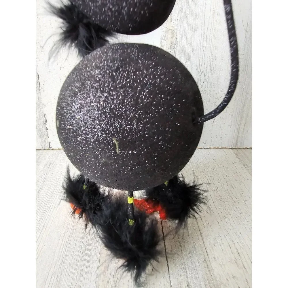 Pier 1 glitter cat bat Halloween vintage rare‎ decor fabulous glitter